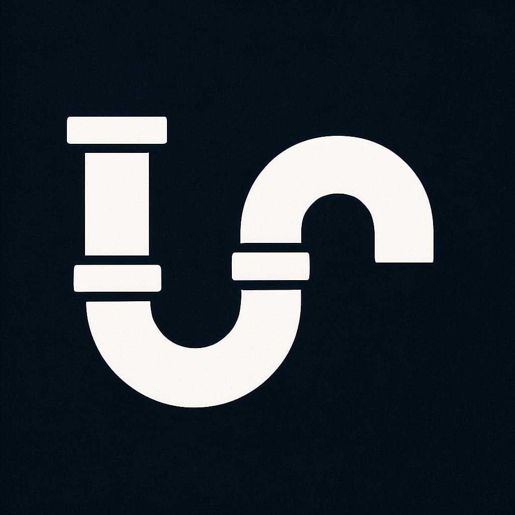 Minimalistisches Rohrsymbol